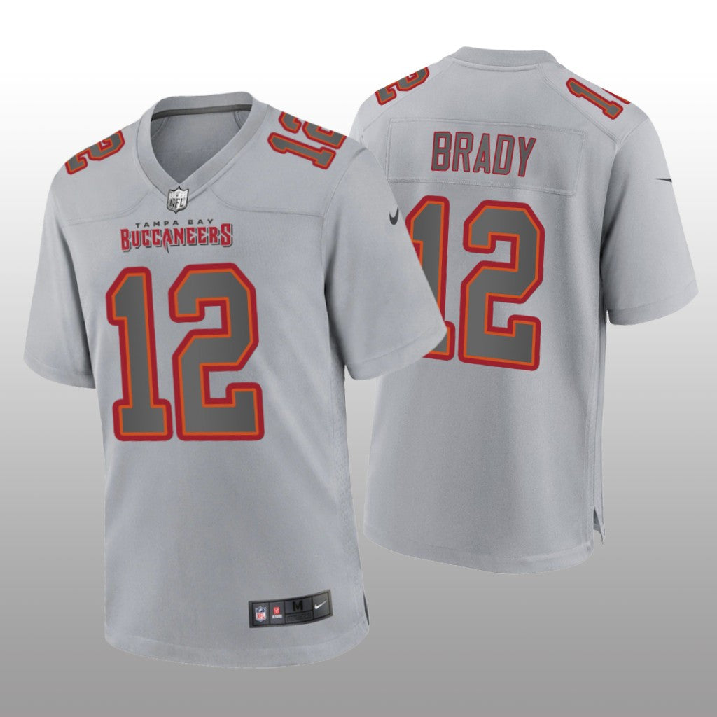 Tampa Bay Buccaneers Tom Brady Gray Jersey Atmosphere Fashion Game Men's