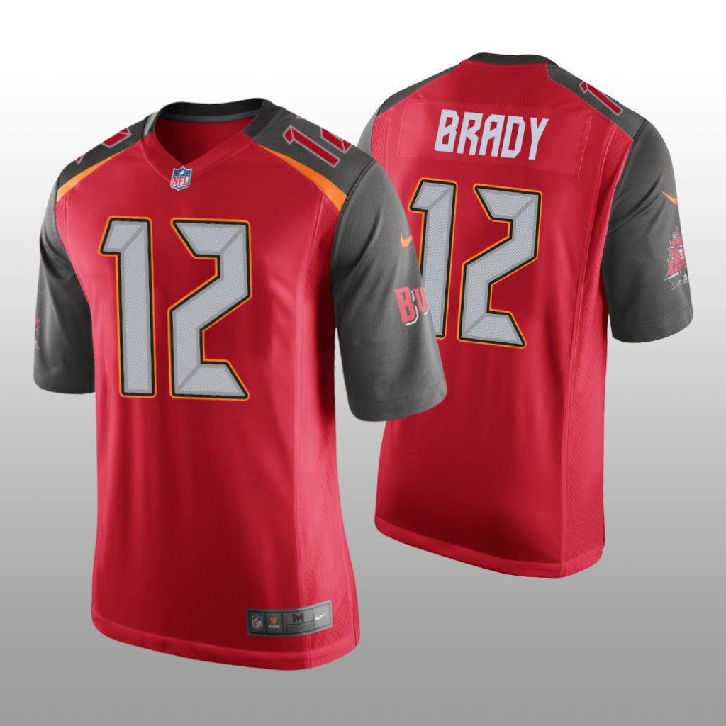 Tampa Bay Buccaneers Tom Brady Red Jersey Game Men's