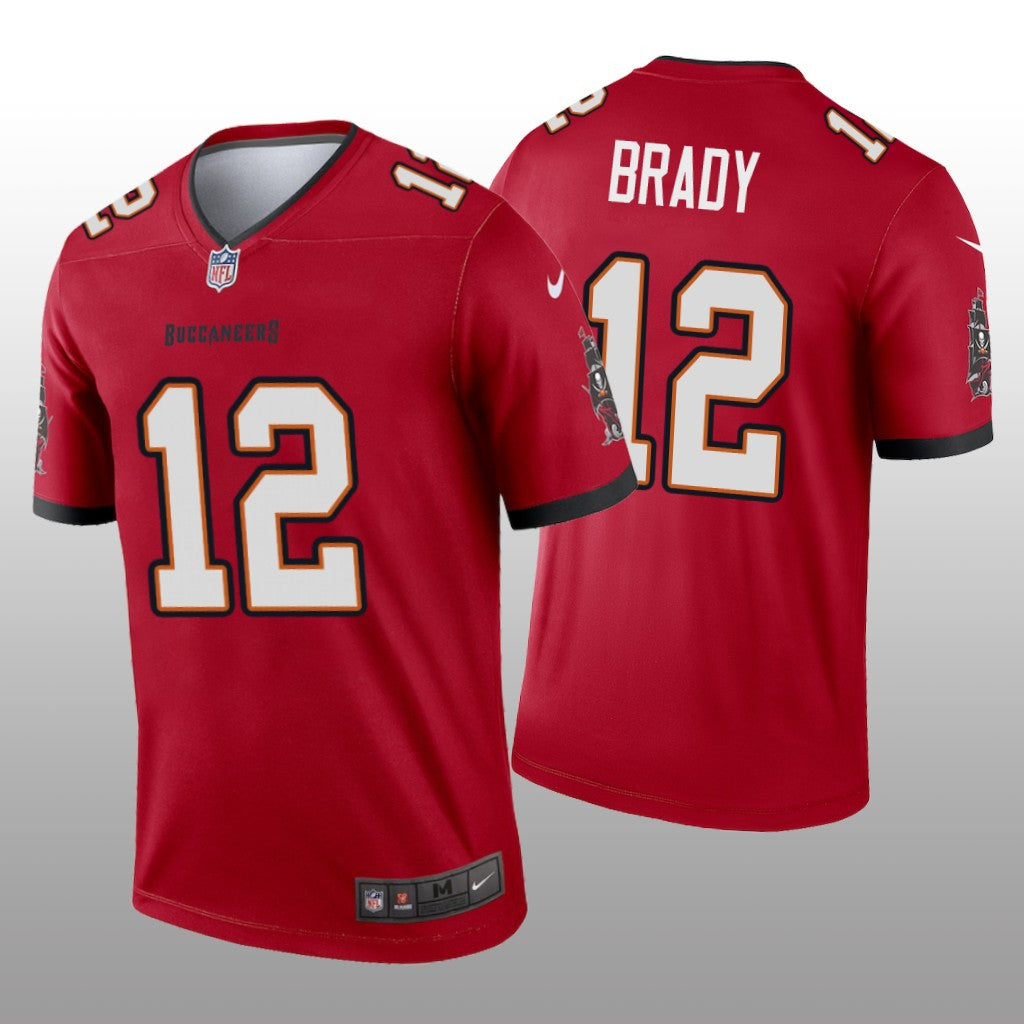 Tampa Bay Buccaneers Tom Brady Red Jersey Legend Men's