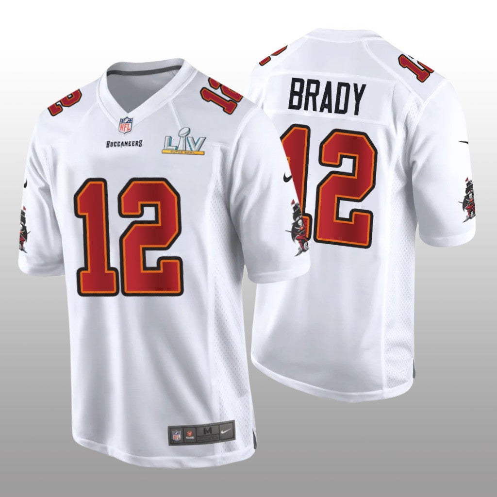 Tampa Bay Buccaneers Tom Brady White Game Fashion Jersey Super Bowl LV Men's