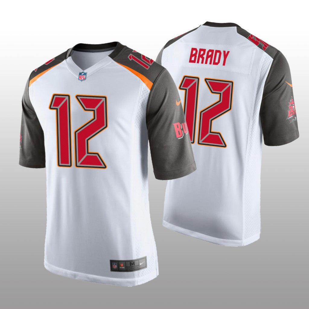 Tampa Bay Buccaneers Tom Brady White Jersey Game Men's