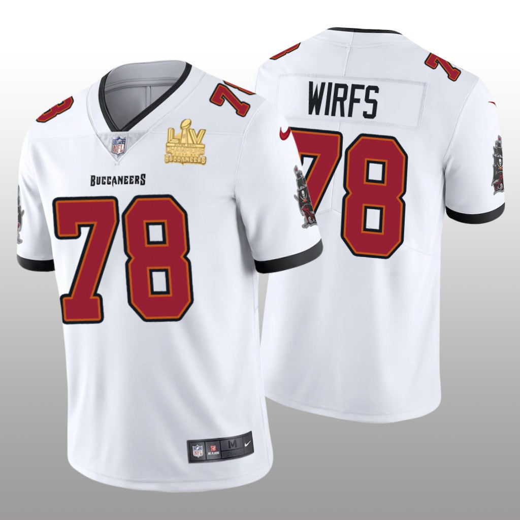 Tampa Bay Buccaneers Tristan Wirfs White Vapor Limited Jersey Super Bowl LV Champions Men's