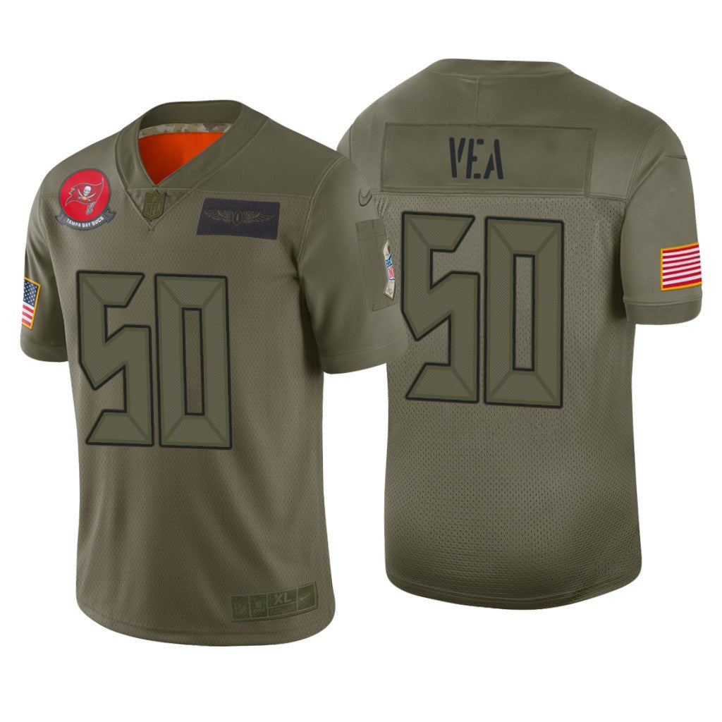 Tampa Bay Buccaneers Vita Vea Camo Limited Jersey Salute to Service Men's