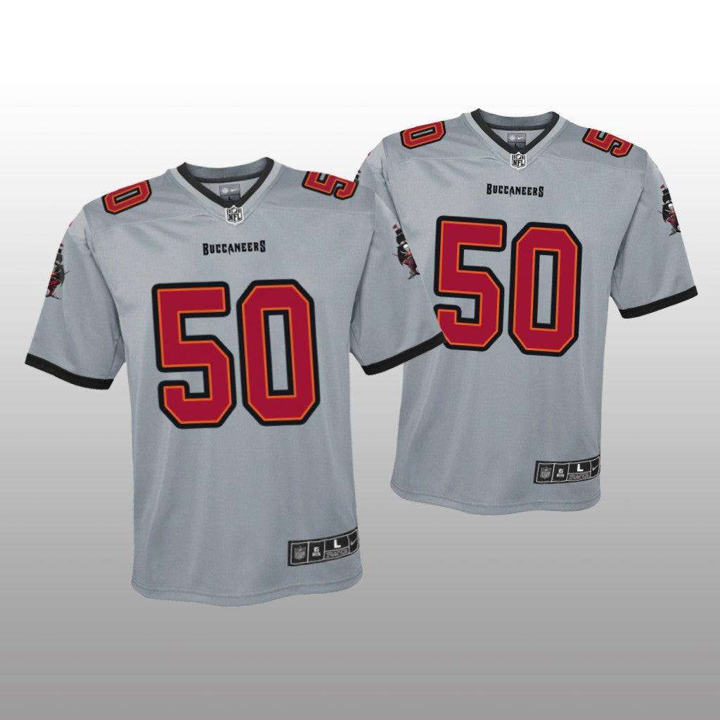 Tampa Bay Buccaneers Vita Vea Gray Jersey Inverted Game Youth