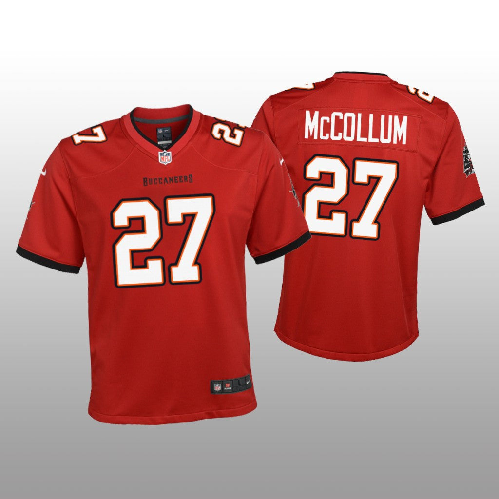 Tampa Bay Buccaneers Zyon McCollum Red Jersey Game Youth