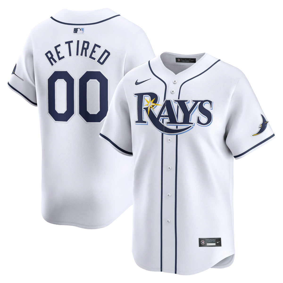 Tampa Bay Rays Nike Home Limited Pick-A-Player Retired Roster Jersey White