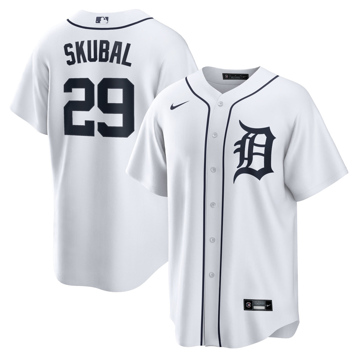 Tarik Skubal Detroit Tigers Nike Home Replica Jersey White