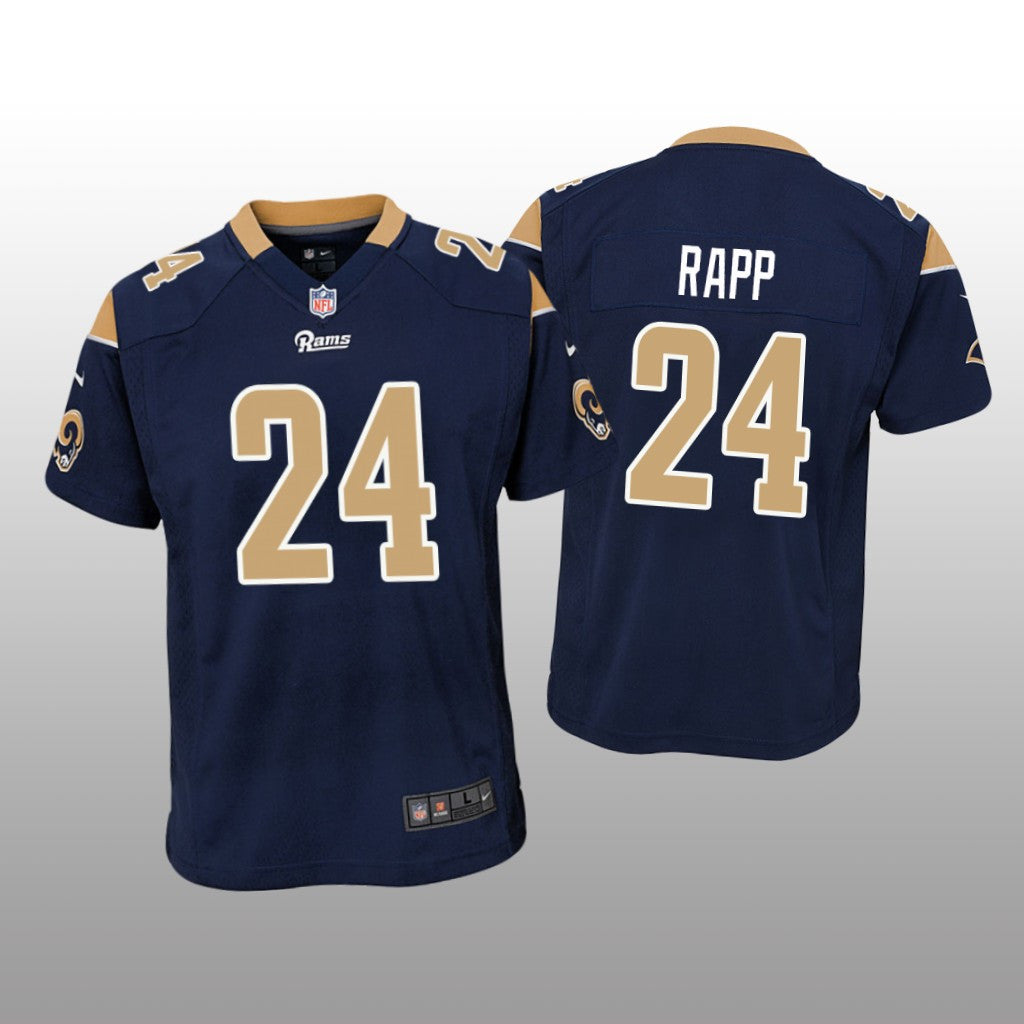 Taylor Rapp Los Angeles Rams Navy Draft Game Jersey