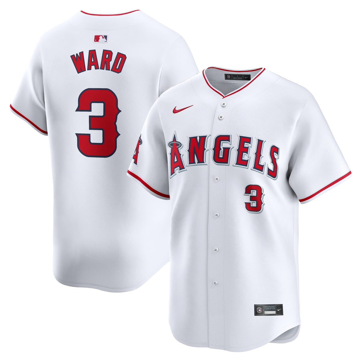Taylor Ward Los Angeles Angels Nike Home Limited Player Jersey White