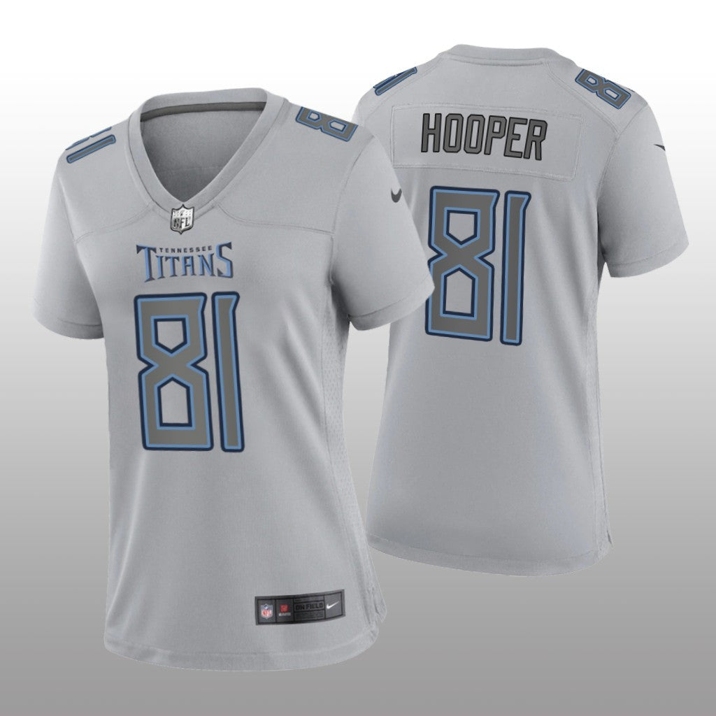 Tennessee Titans Austin Hooper Gray Jersey Atmosphere Fashion Game Women's