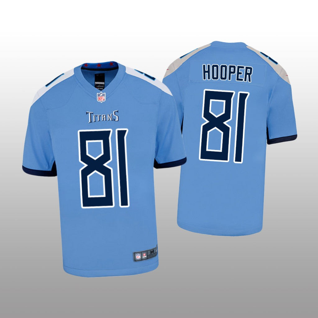 Tennessee Titans Austin Hooper Light Blue Jersey Game Youth