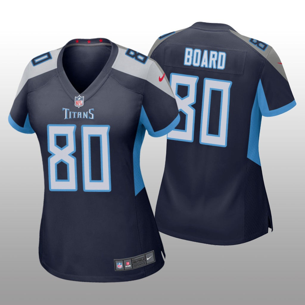 Tennessee Titans C.J. Board Navy Jersey Game Women's