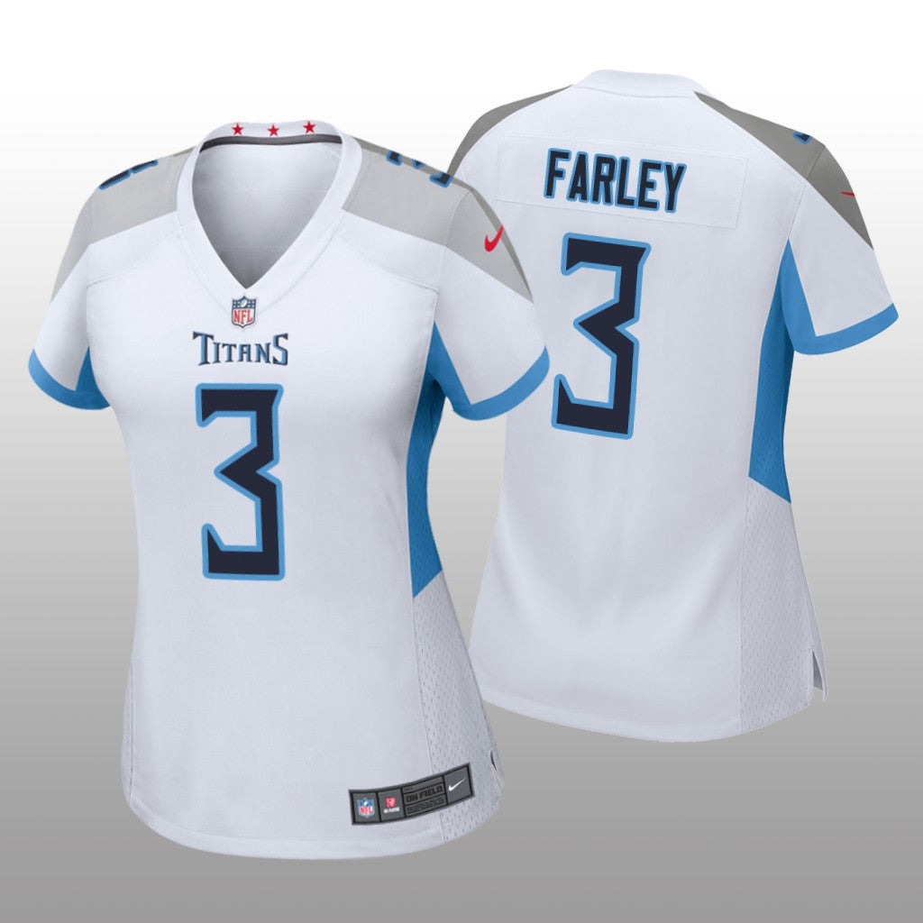 Tennessee Titans Caleb Farley White Jersey Game Women's