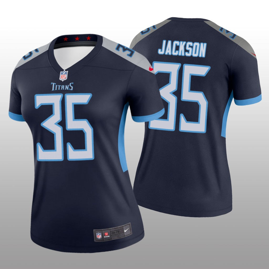 Tennessee Titans Chris Jackson Navy Jersey Legend Women's