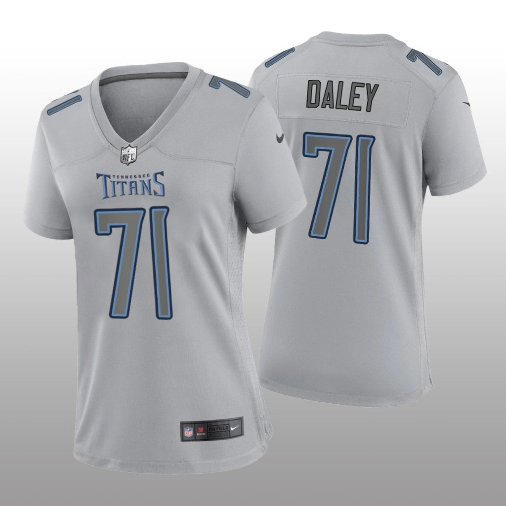 Tennessee Titans Dennis Daley Gray Jersey Atmosphere Fashion Game Women's