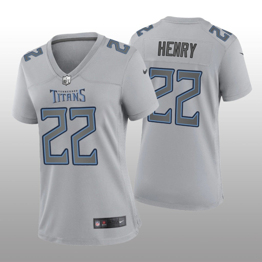 Tennessee Titans Derrick Henry Gray Jersey Atmosphere Fashion Game Women's