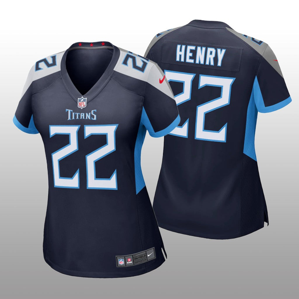 Tennessee Titans Derrick Henry Navy Jersey Game Women's