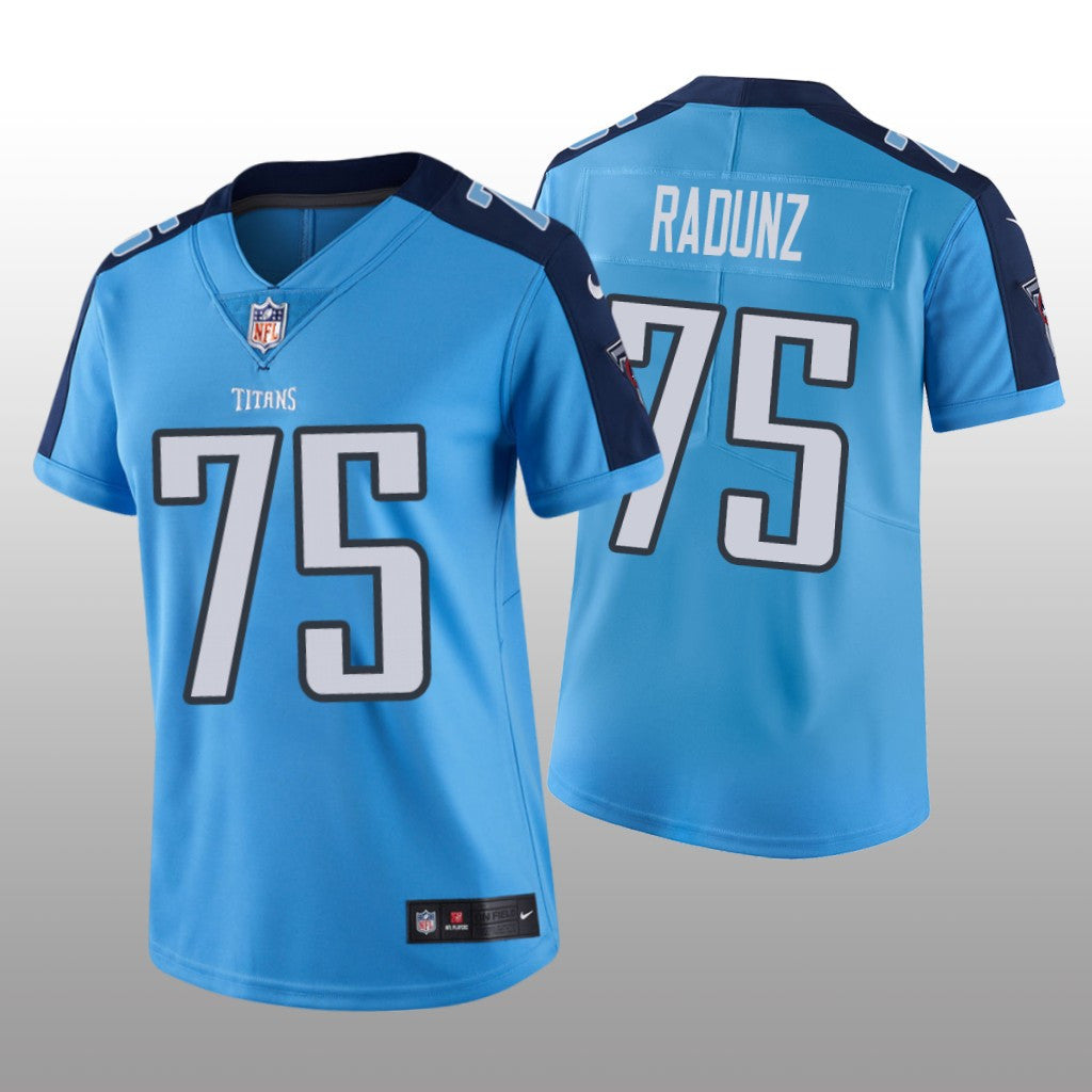 Tennessee Titans Dillon Radunz Light Blue Jersey Vapor Limited Women's