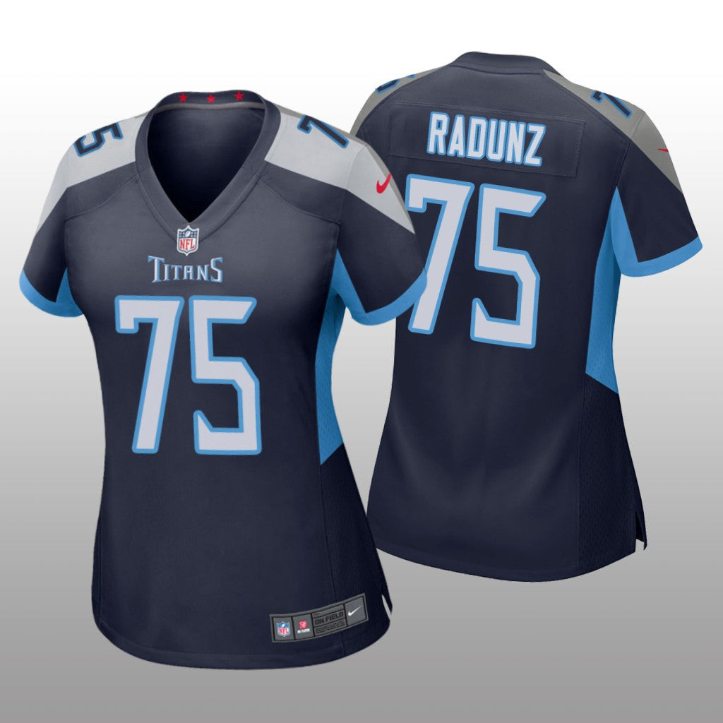 Tennessee Titans Dillon Radunz Navy Jersey Game Women's