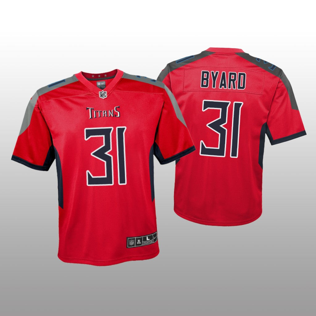 Tennessee Titans Kevin Byard Red Jersey Inverted Game Youth