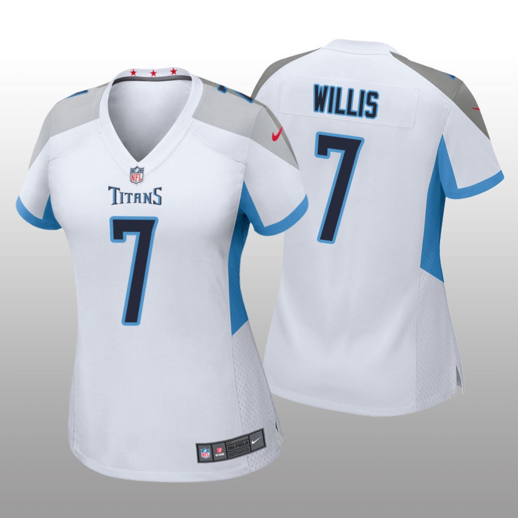 Tennessee Titans Malik Willis White Jersey Game Women's