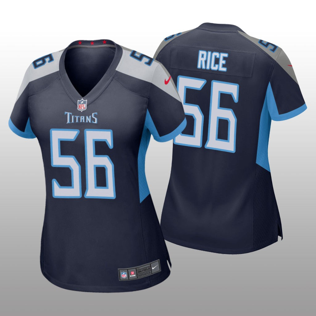 Tennessee Titans Monty Rice Navy Jersey Game Women's