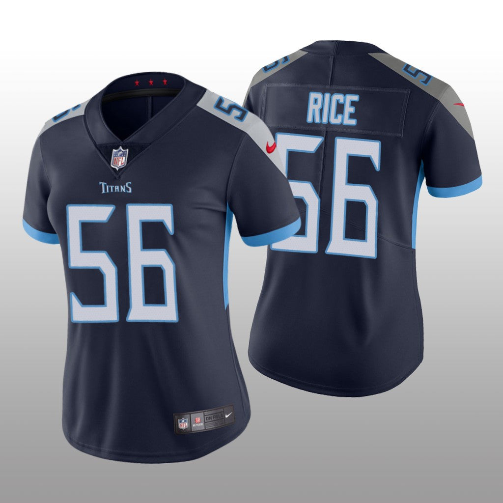 Tennessee Titans Monty Rice Navy Jersey Vapor Limited Women's