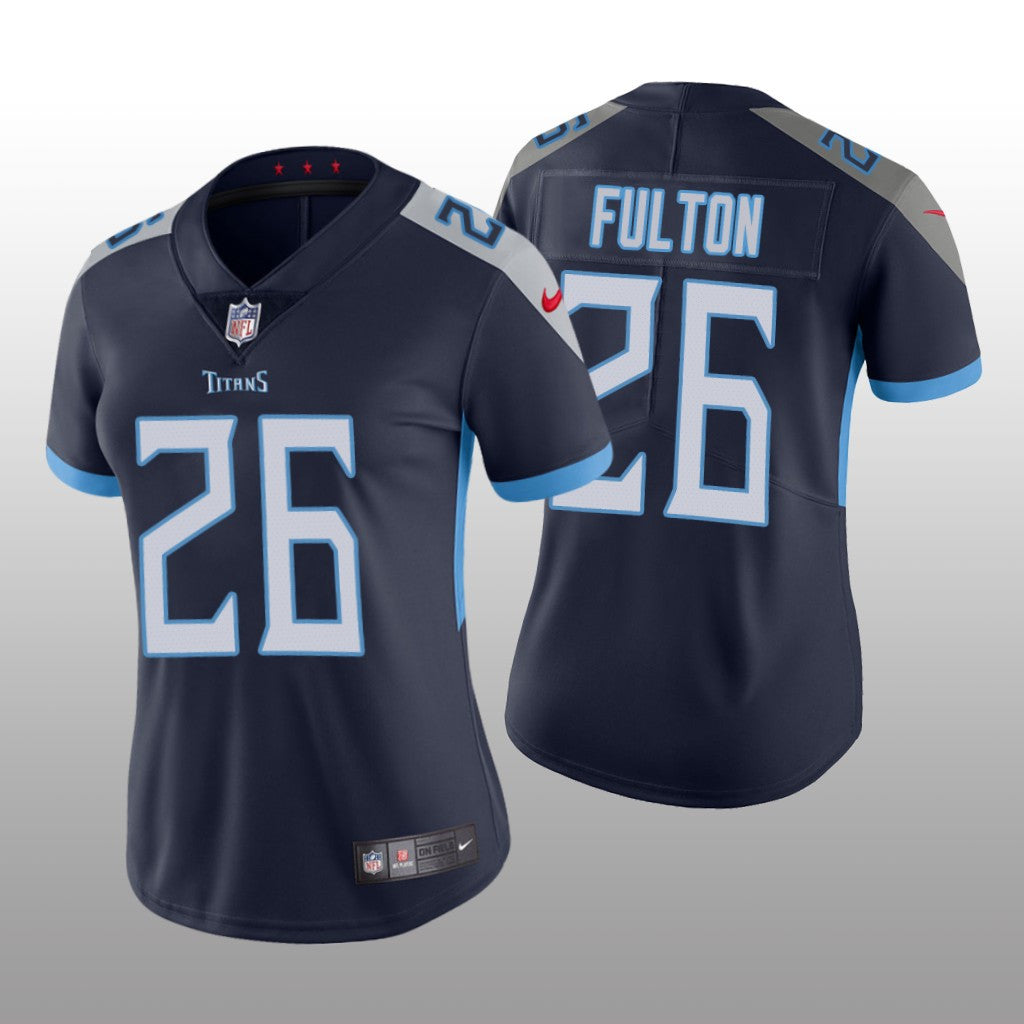 Tennessee Titans Navy Draft Vapor Limited Kristian Fulton Jersey