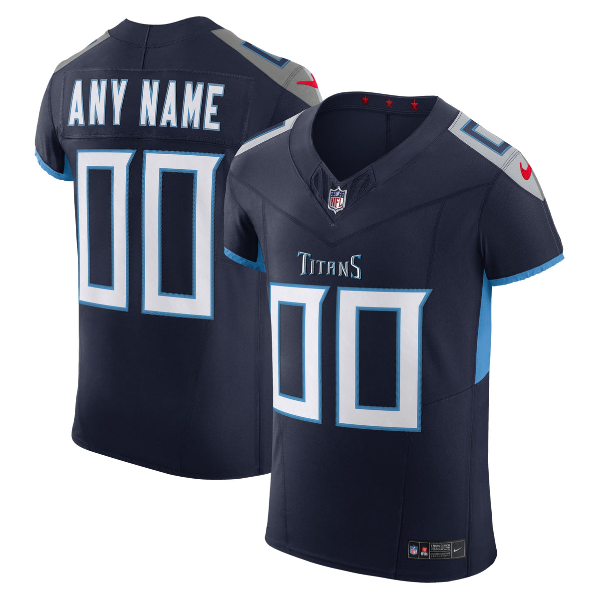 Tennessee Titans Nike Vapor F.U.S.E. Elite Custom Jersey Navy