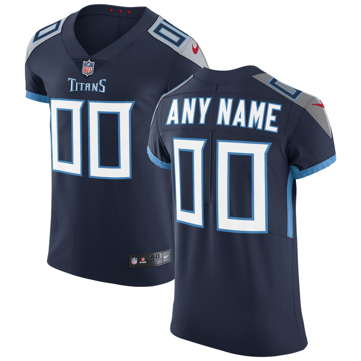 Tennessee Titans Nike Vapor Untouchable Custom Elite Jersey Navy