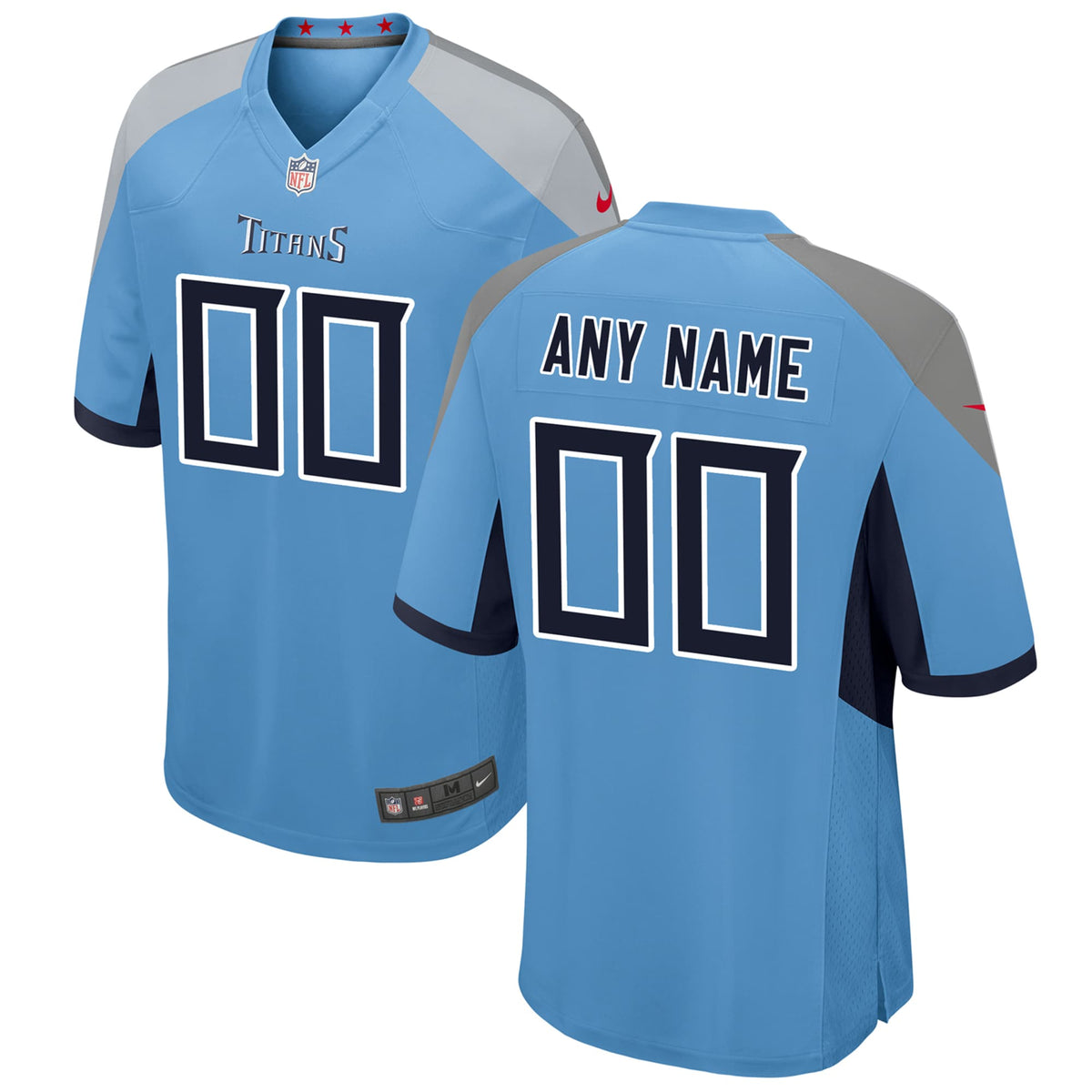 Tennessee Titans Nike Youth Alternate Custom Game Jersey Light Blue