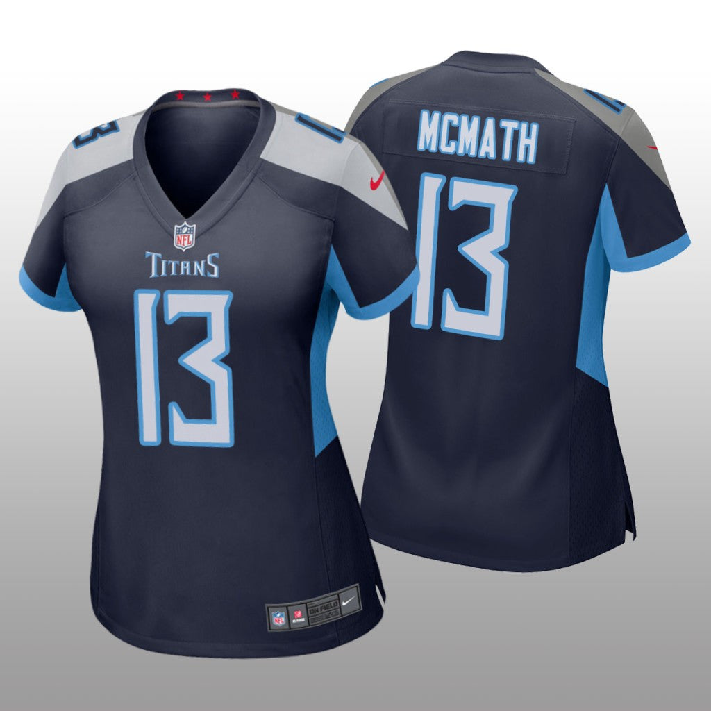 Tennessee Titans Racey McMath Navy Jersey Game Women's