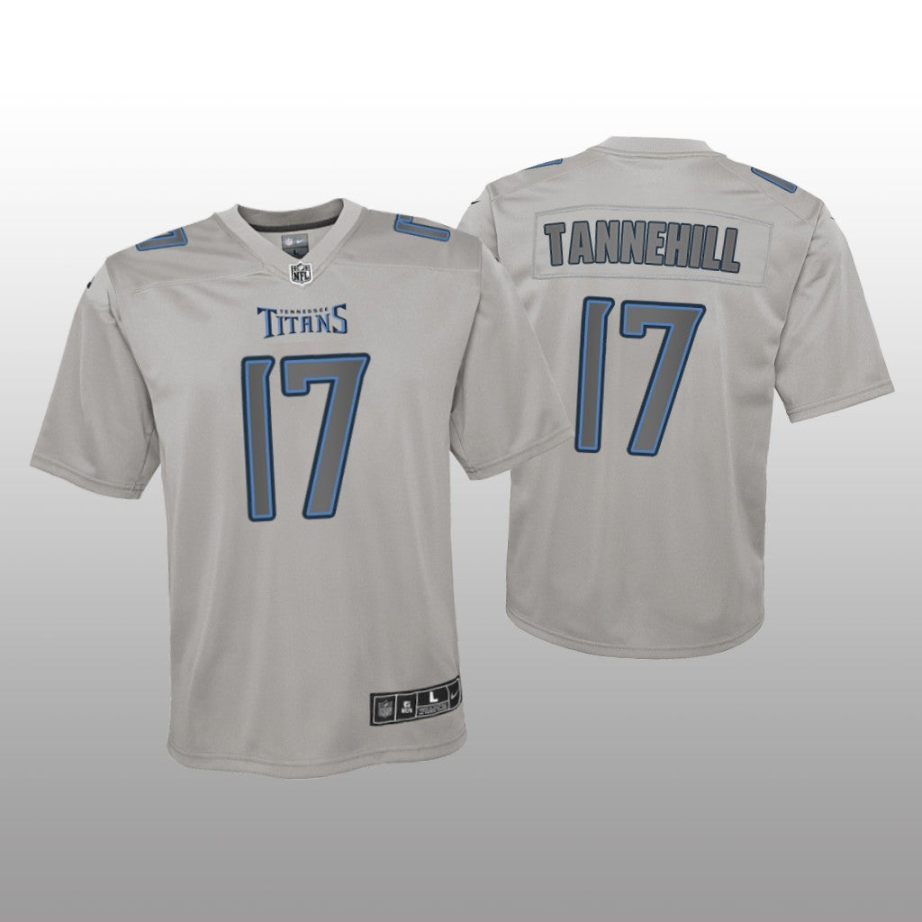 Tennessee Titans Ryan Tannehill Gray Jersey Atmosphere Fashion Game Youth