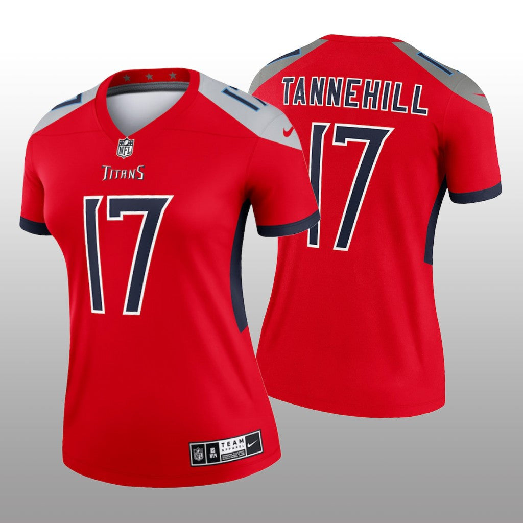 Tennessee Titans Ryan Tannehill Red Jersey Inverted Legend Women's