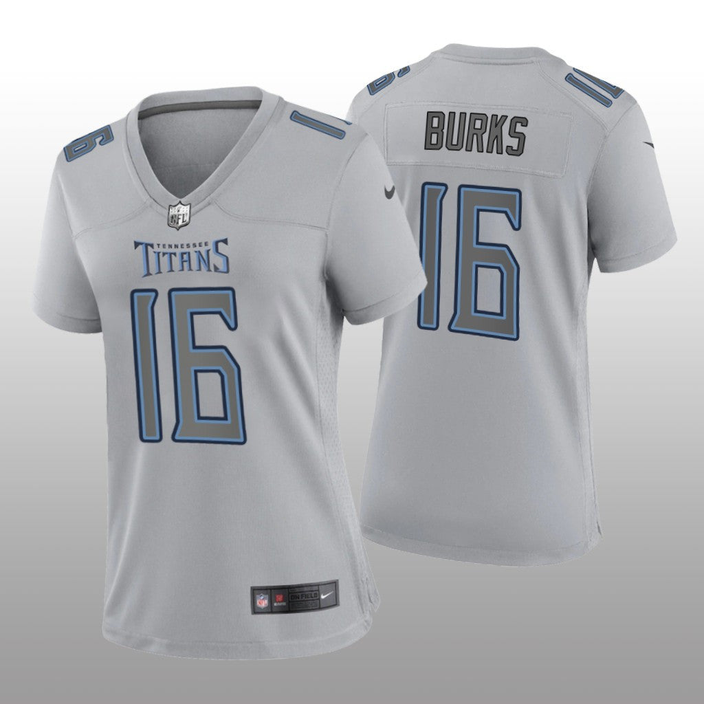 Tennessee Titans Treylon Burks Gray Jersey Atmosphere Fashion Game Women's