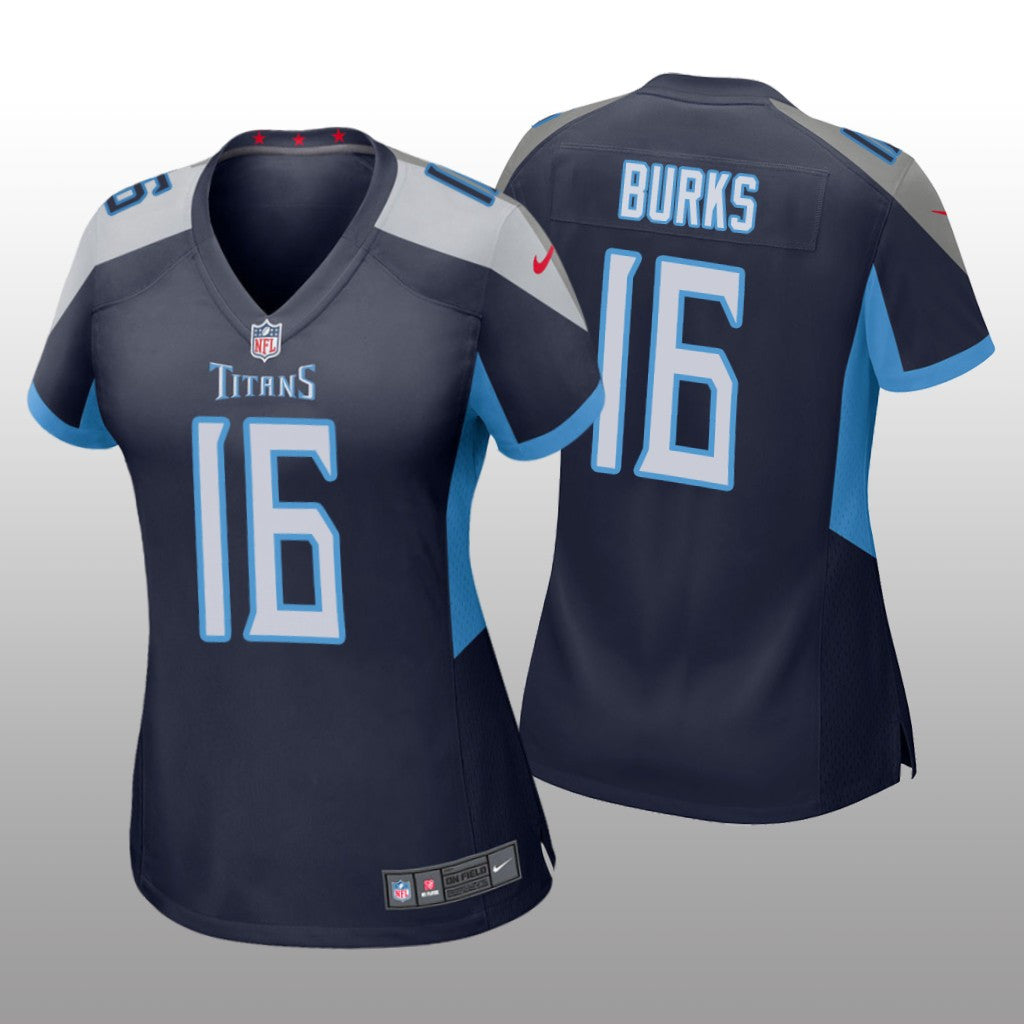 Tennessee Titans Treylon Burks Navy Jersey Game Women's