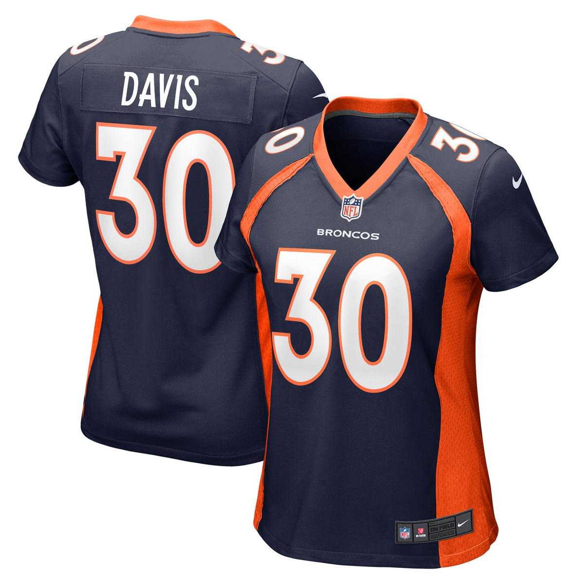 Terrell Davis Denver Broncos Nike Women's Retired Player Jersey Navy