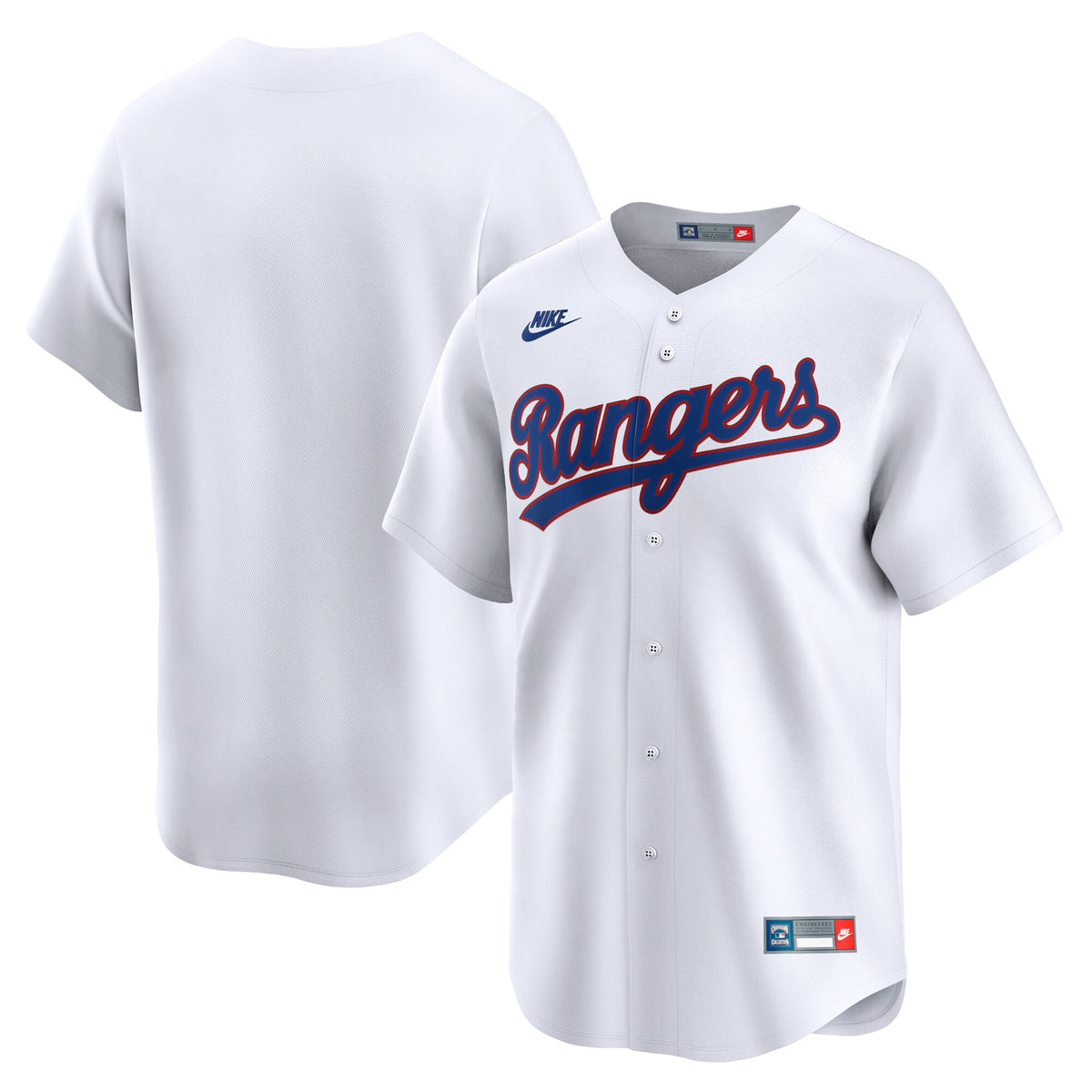 Texas Rangers Nike Cooperstown Collection Limited Jersey White