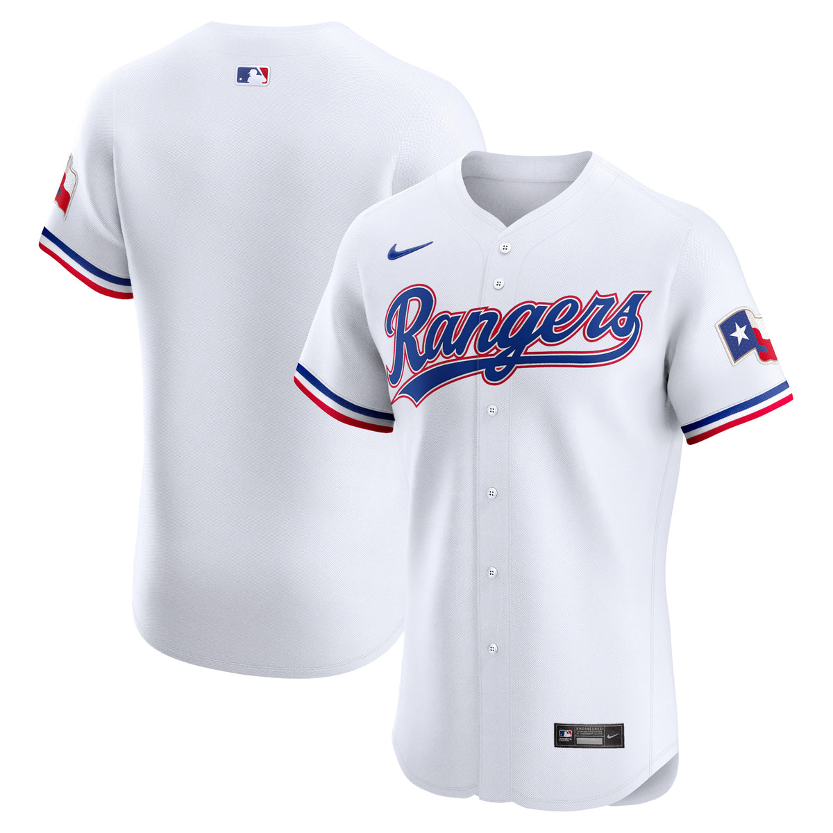 Texas Rangers Nike Home Elite Jersey White