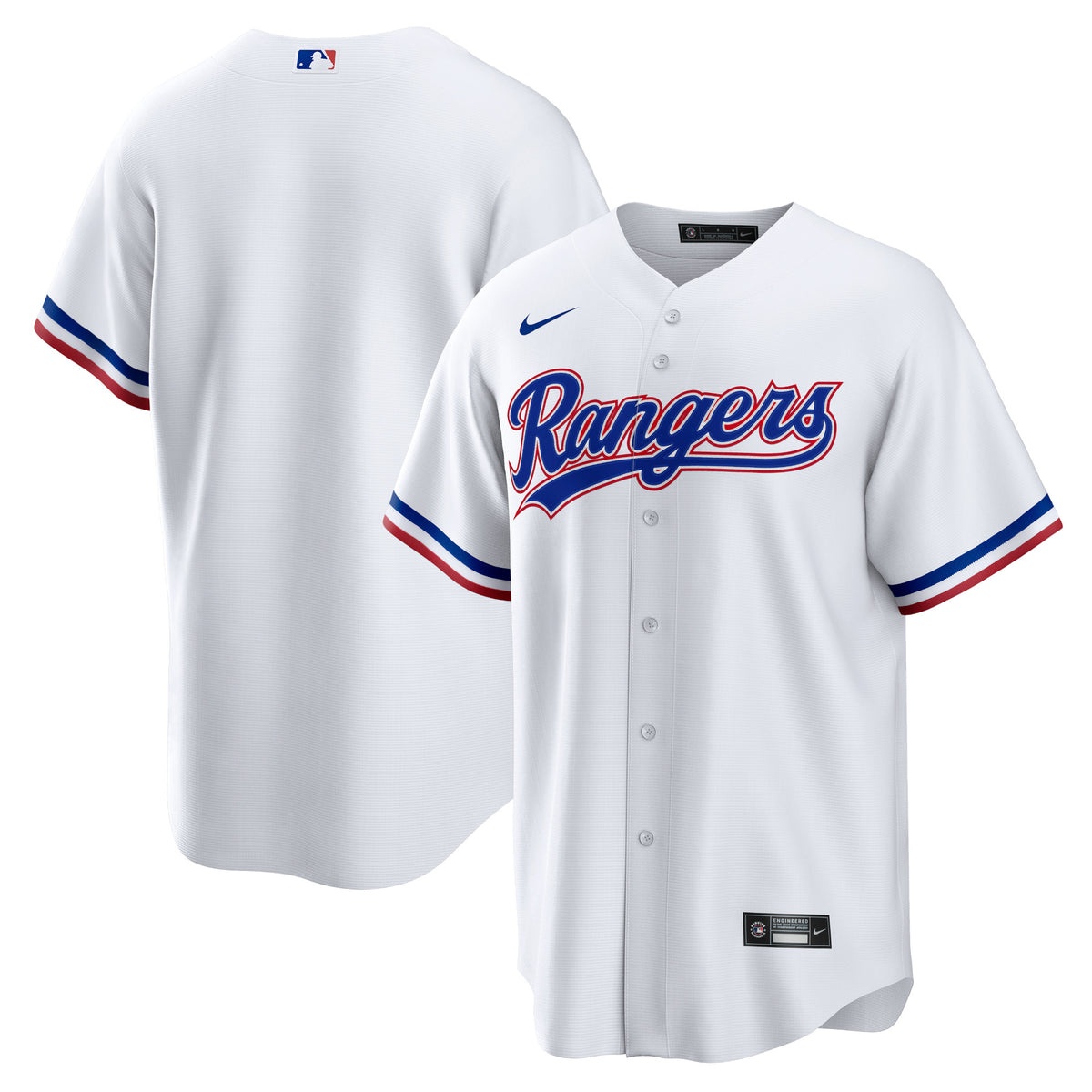 Texas Rangers Nike Home Replica Team Jersey White