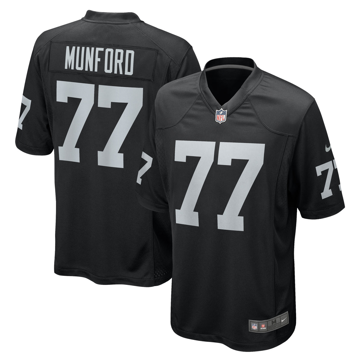 Thayer Munford Jr. Las Vegas Raiders Nike Team Game Jersey Black