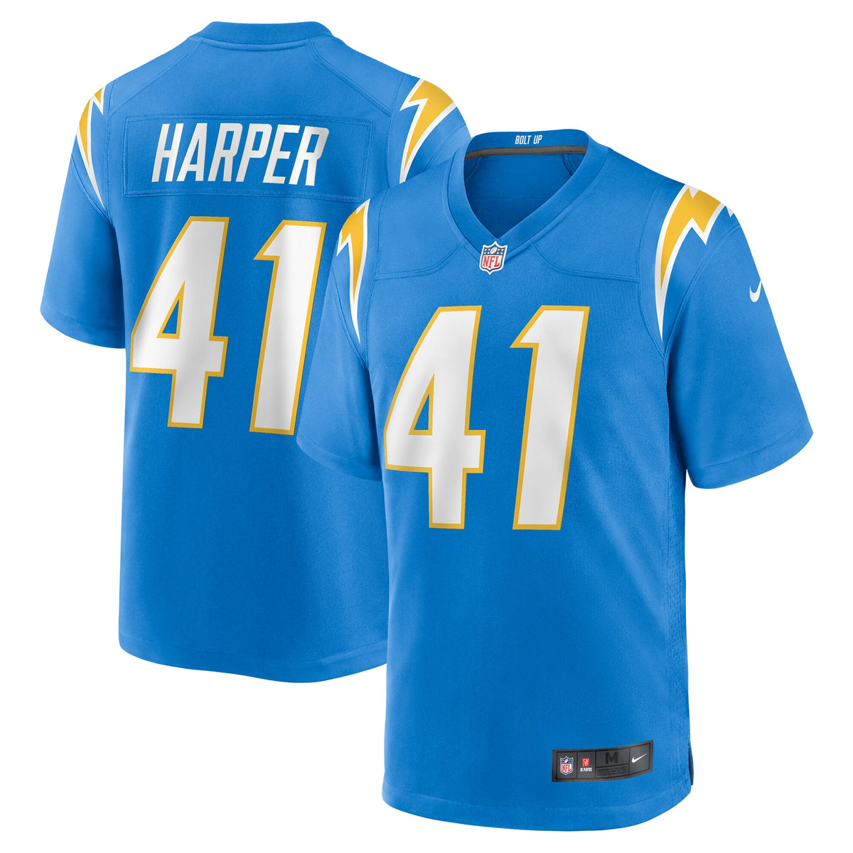 Thomas Harper Los Angeles Chargers Nike Team Game Jersey Powder Blue
