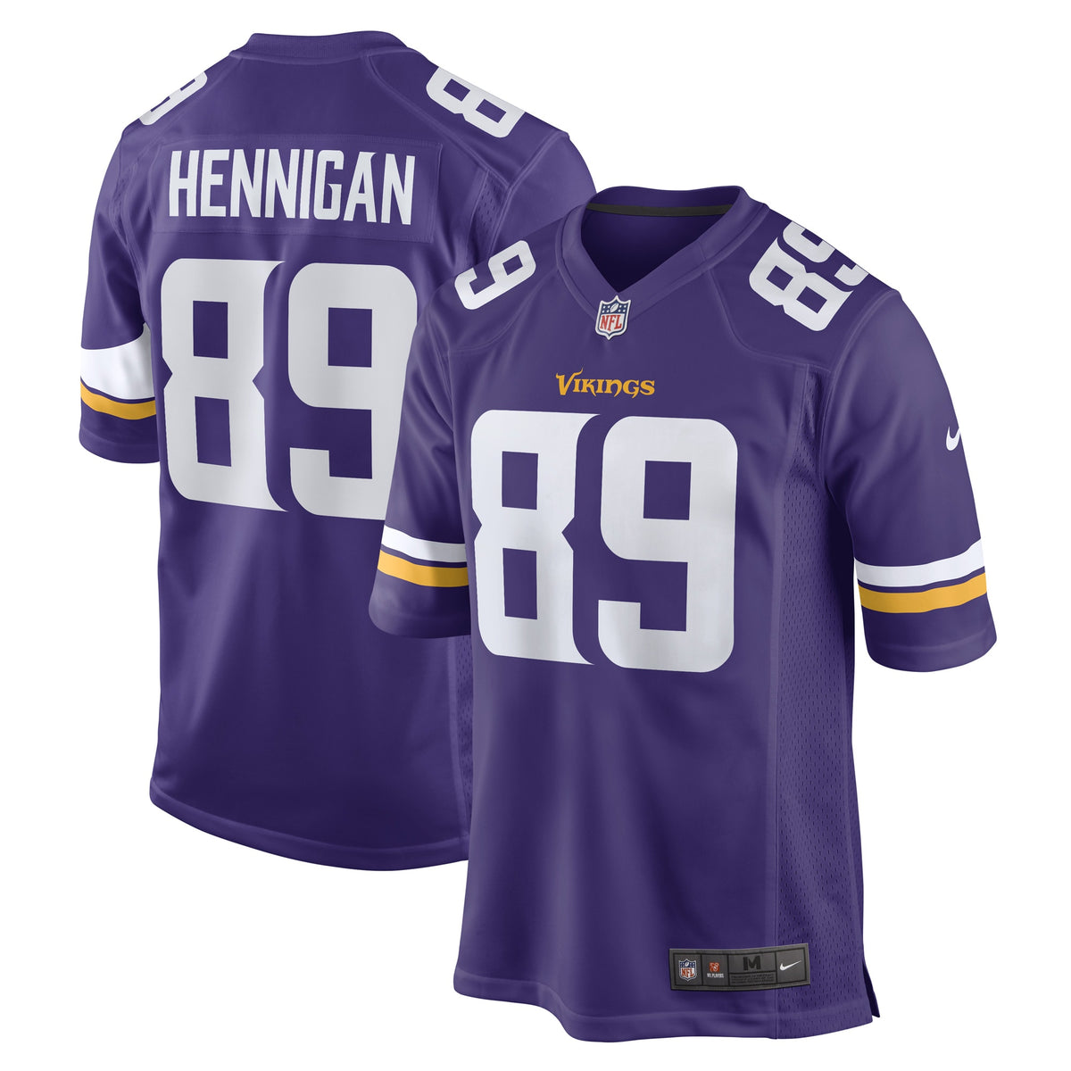 Thomas Hennigan Minnesota Vikings Nike Game Player Jersey Purple