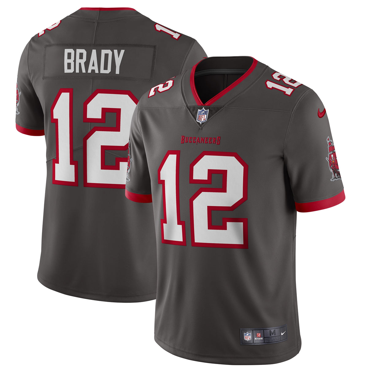 Tom Brady Tampa Bay Buccaneers Nike Alternate Vapor Limited Jersey Pewter