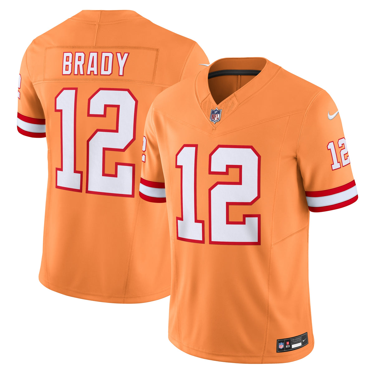 Tom Brady Tampa Bay Buccaneers Nike Vapor F.U.S.E. Limited Jersey Orange
