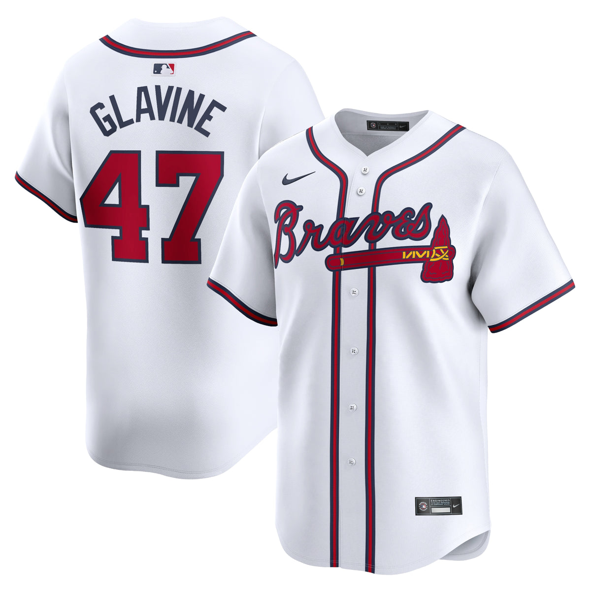Tom Glavine Atlanta Braves Nike Home Limited Player Jersey White