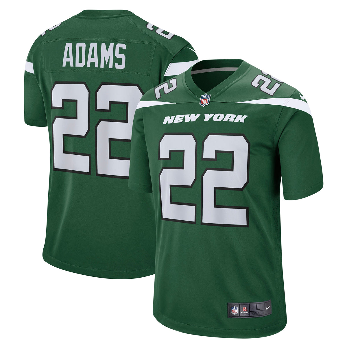 Tony Adams New York Jets Nike Game Player Jersey Gotham Green