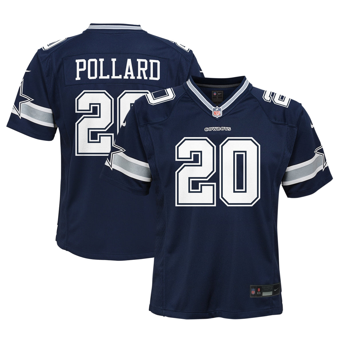 Tony Pollard Dallas Cowboys Nike Youth Game Jersey Navy