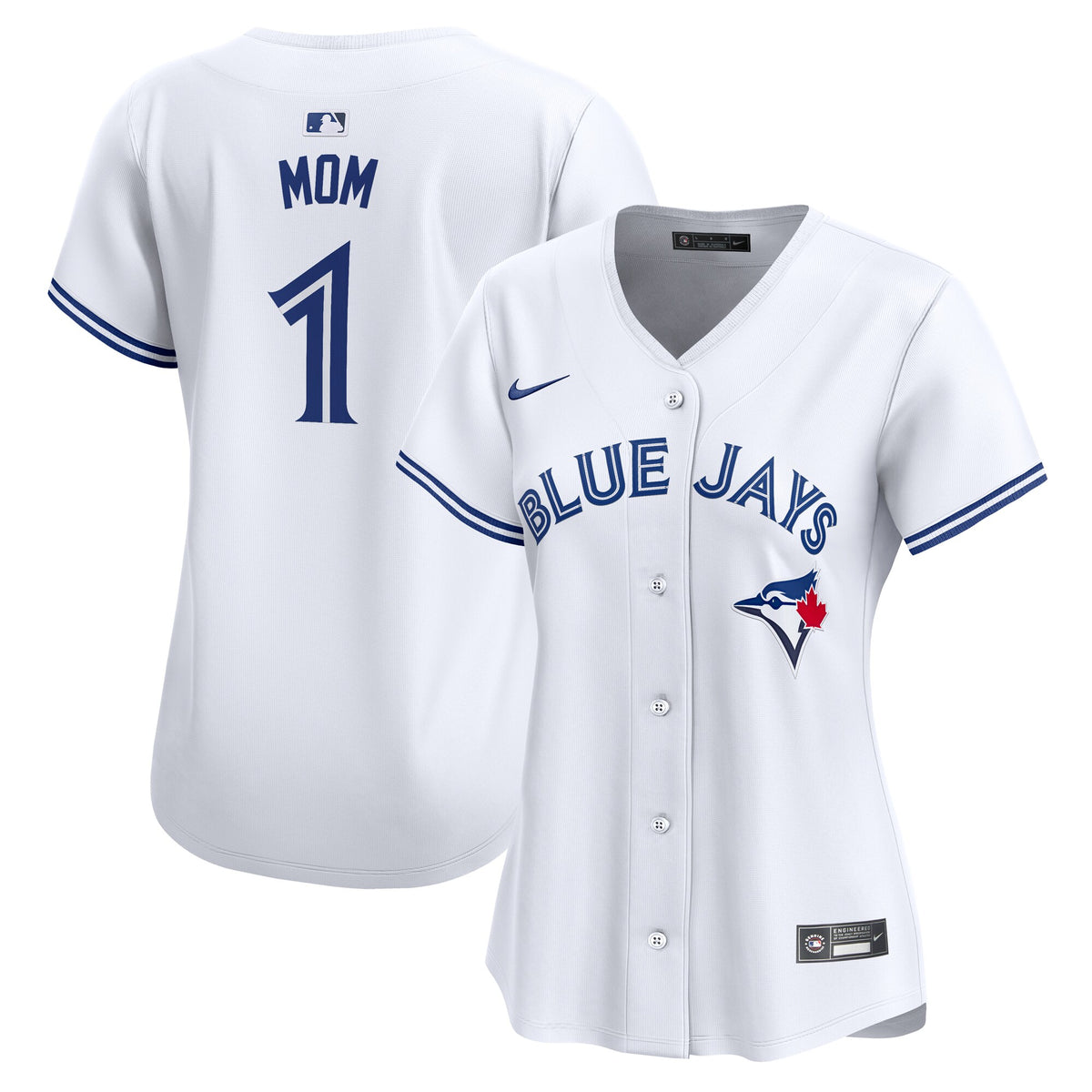 Toronto Blue Jays Nike Women's #1 Mom Home Limited Jersey White