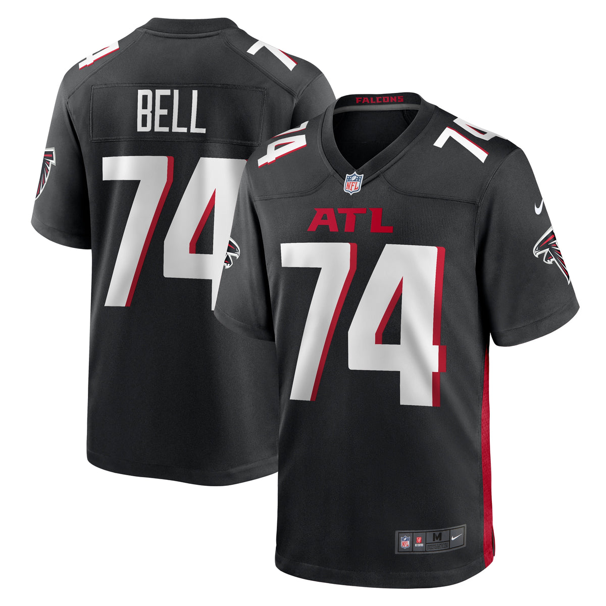 Travis Bell Atlanta Falcons Nike Team Game Jersey Black